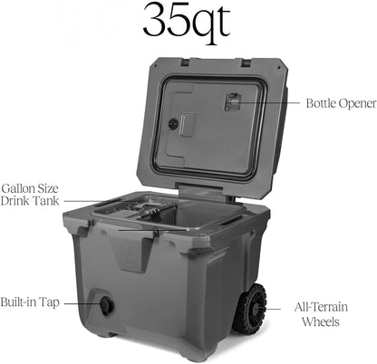 Lumeo™ Wheeled Cooler with Tap Dispenser